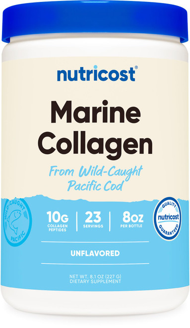 Nutricost Marine Collagen Powder Wild Caught Fish (8 oz) 23 Servings