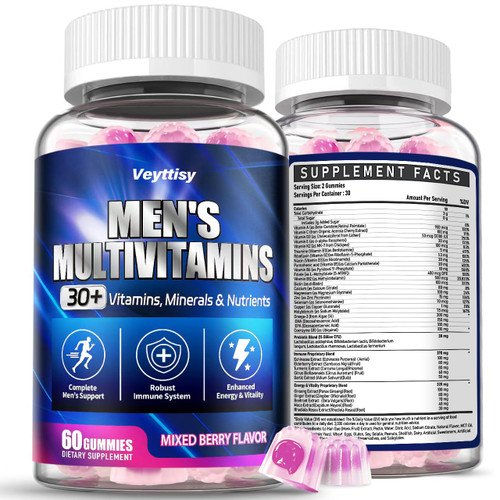 Veyttisy Methylated Multivitamin Gummies for Men