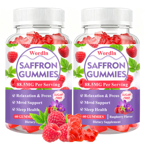 Saffron Gummies for Adults & Kids for Relaxation, Focus and Mood Support