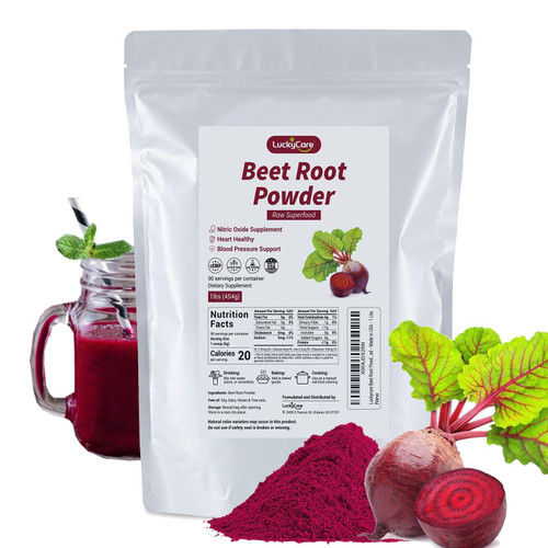 Luckycare Organic Beet Root Powder | 16oz