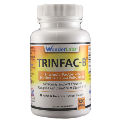 Intrinsic Factor with Folic Acid and Vitamin B-12 1000mcg - 120 Capsules