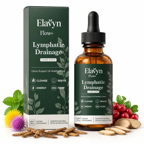 ELAVYN FLOW+ Lymphatic Drainage Drops, Flow+ by Elavyn - Supports Lymphatic Health，1pc