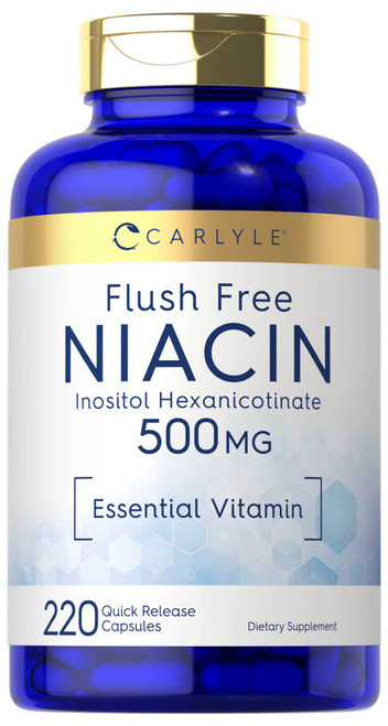 Carlyle Niacin Flush Free 500mg | 220 Capsules