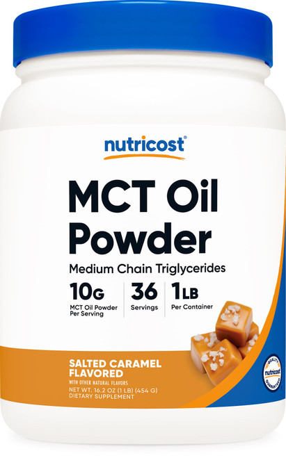Nutricost Premium MCT Oil Powder (Salted Carmel) 1 LB, Gluten Free