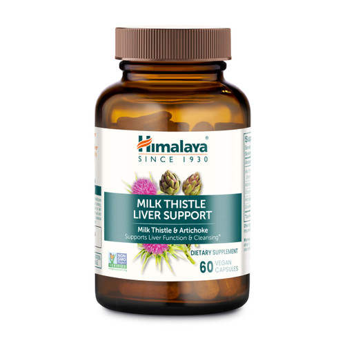 Himalaya Milk Thistle Liver Support Capsules, Liver Detox, 350 mg, 60 Count