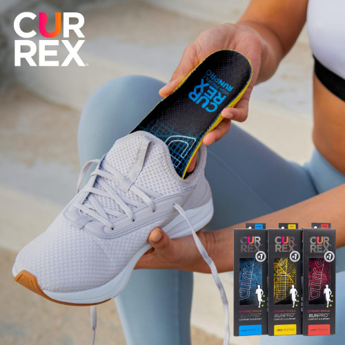 CURREX RunPro Insoles for Running Shoes, Arch Support Inserts to Help Reduce Fatigue, Prevent Injuries, Boost Performance for Men & Women (High Arch, Medium Size)