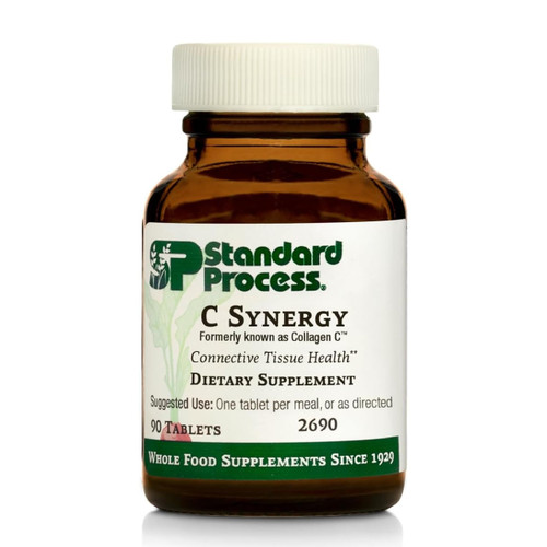 Standard Process C Synergy - Supplement to Support Connective Tissue Health - Whole Food-Based for Immune Health - with Vitamin C & Buckwheat Flour - 90 Tablets