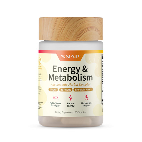 Snap Supplements Energy & Metabolism Adaptogenic Herbal Complex, 60 Count