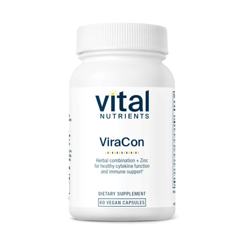 Vital Nutrients ViraCon - Vegan Immune Support Supplement* - Zinc, Elderberry, Licorice Root Extract, & Other Herbs for Comprehensive Immune Support - Gluten, Dairy, Soy Free - Non-GMO - 60 Capsules