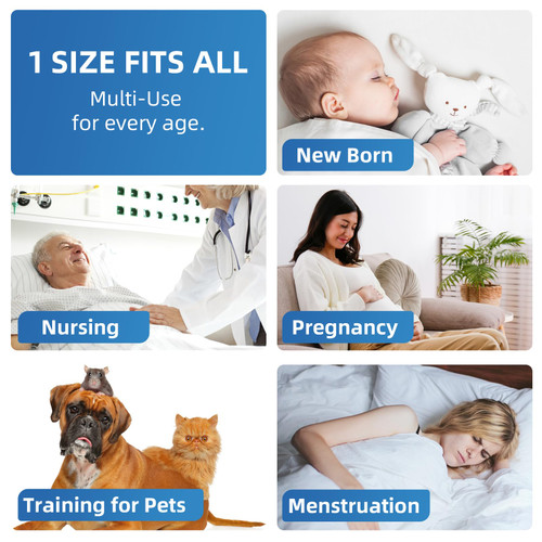 SOFYFINE 50 Count Bed Pads with Adhesive Strip 30"x36" Thicken Elderly Adults Incontinence Underpads Disposable, Heavy Duty Absorbent Chucks Waterproof, XL Extra Large Puppy Pee Training Pad