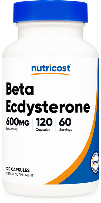 Nutricost Beta Ecdysterone 600mg per Serving, 120 Capsules - Vegan, GMO-Free, Gluten-Free, 60 Servings