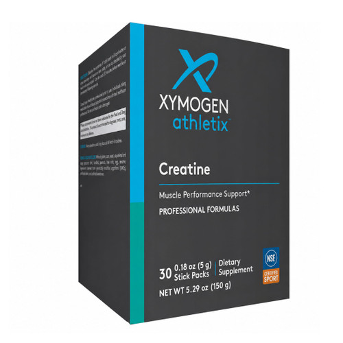 XYMOGEN Athletix Creatine - Creatine Monohydrate Powder for Muscle Performance & Workout Support - Unflavored Vegan Drink Mix, NSF Certified for Sport & Gluten Free - 30 Stick Packs