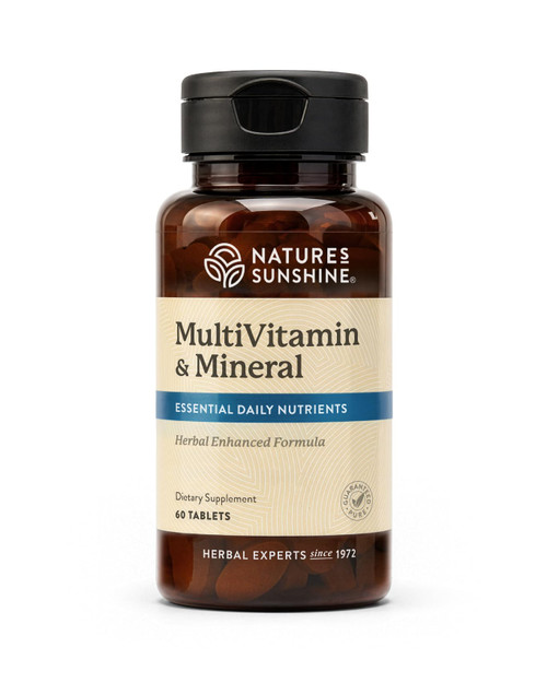 Nature's Sunshine Multiple Vitamins and Minerals, 60 Tablets | Powerful Multivitamin Supplies The Body with 100 Percent of The Daily Value for 17 Essential Vitamins and Minerals