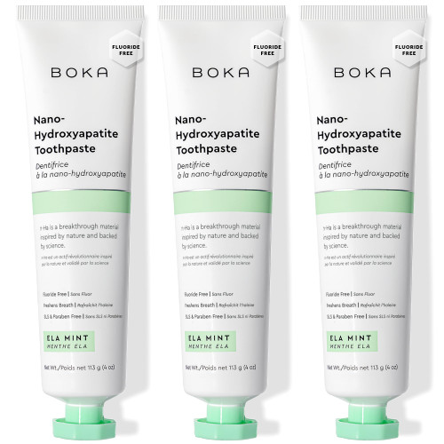 Boka Toothpaste - Fluoride Free Toothpaste, Nano Hydroxyapatite Toothpaste