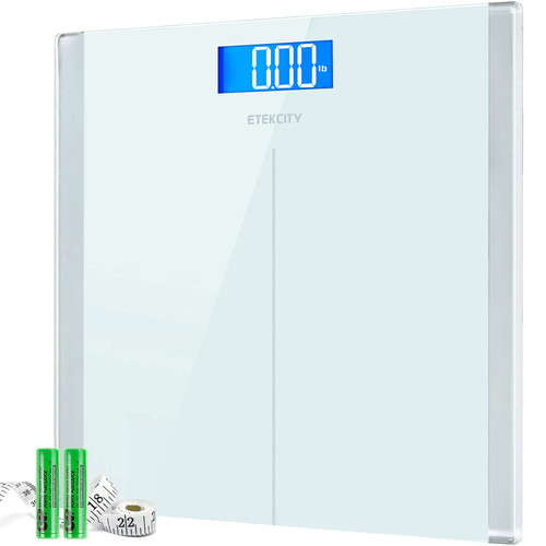 Etekcity Digital Electric Bathroom Scale for Body Weight, 400 lbs, White
