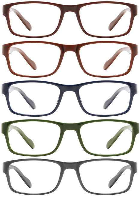 Gaoye 1.75 Professional Reading Glasses for All Day - Computer Readers with Blue Light Protection - Value Pack
