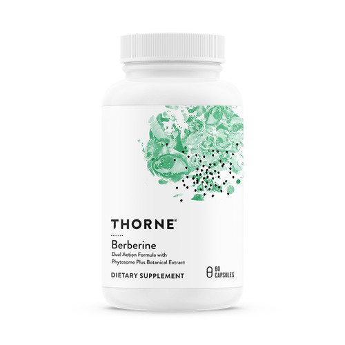 THORNE Berberine, Dual Action Phytosome & HCl Formula, 60 Capsules