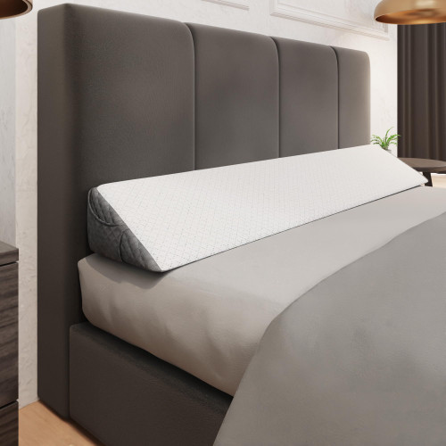 Kolbs Bed Wedge Pillow for Headboard | Modern Stylish Pillow to Fill Gap Between Headboard and Mattress | Bed Gap Filler (Full Headboard Wedge Pillow - 54")