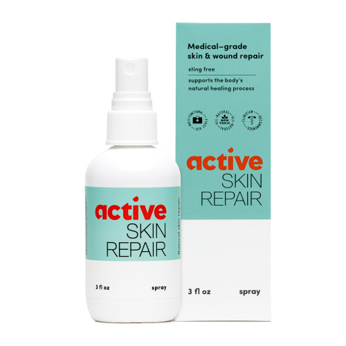 Active Skin Repair First Aid Spray with Medical Grade Hypochlorous, 3 oz