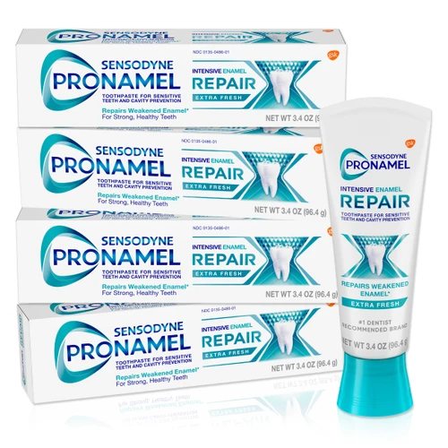 Sensodyne Pronamel Intensive Enamel Repair Extra Fresh Toothpaste,3.4 Oz x4