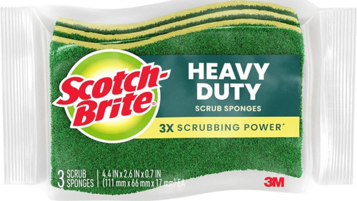 Scotch-Brite Heavy Duty Scrub Sponge, 24 Pack