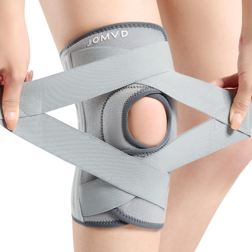 JOMVD Knee Brace for Knee Pain, Meniscus Tear, Adjustable Knee Support with Side Spring Stabilizers for Meniscus Tear, ACL, Arthritis, Knee Pain Relief, Women and Men,Large