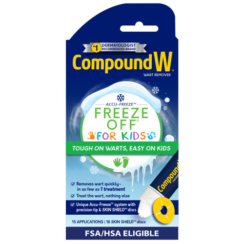 Compound W Freeze Off Wart Remover for Kids, 15 Applications