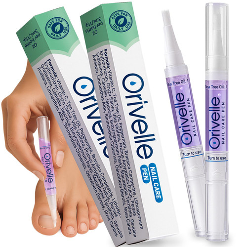 Orivelle Nail Care Pen – Cosmetic Care for Nails & Cuticles | Clean, Well-Groomed Appearance | Nail Oil Pen for Daily Use (2 Pack)