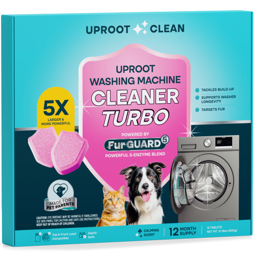 Uproot Clean Washing Machine Cleaner Tablets Turbo 5xStronger, 12 mo supply