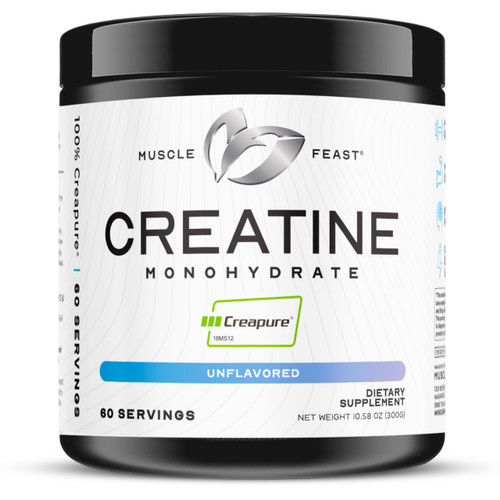 Muscle Feast Creapure Creatine Monohydrate Powder, Unflavored (300g)