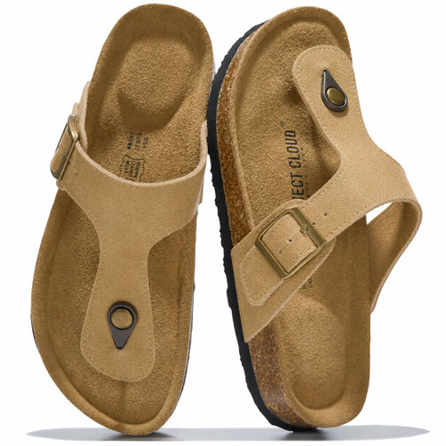 Project Cloud 100% Genuine Leather Thong Sandals & Flip Flops for Women