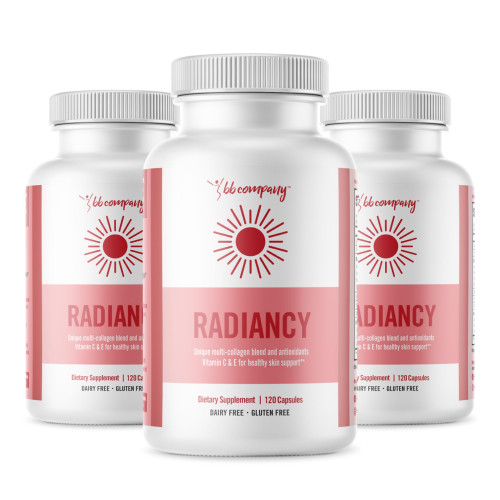 BB Company Radiancy | Vaginal Probiotics for Vaginal Dryness, pH Balance | Fights Itch, Odor | Anti-Aging | Hyaluronic Acid, Probiotics, Vitamin C, Multi Collagen | 3 Pack