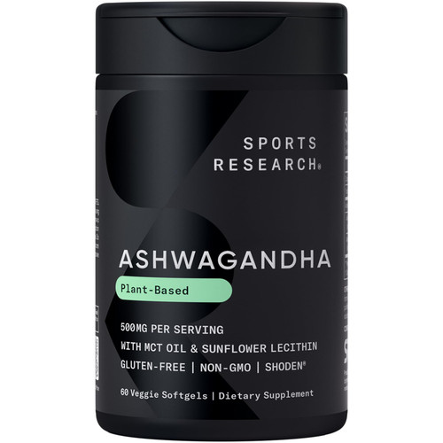 Sports Research® Ashwagandha w/Coconut MCT Oil, 60 Softgels