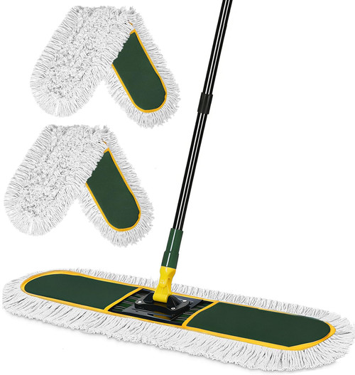 BUVE 24 Inch Commercial Dust Mop Heavy Duty, Dry Wet Dust Broom