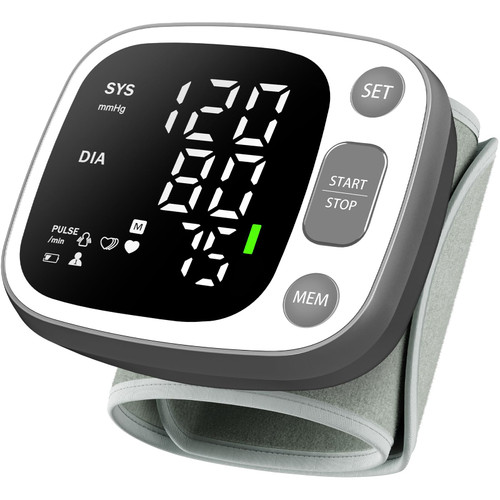 Oklar Wrist Blood Pressure Monitor FDA Cleared Rechargeable for Home Use