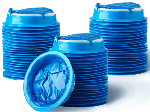 Valchoose 60 Pack Barf Bags Disposable, Portable Puke Bags Blue