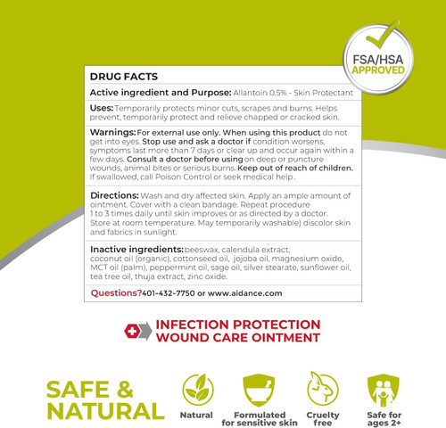 terrasil Wound Care 3X - Wound Healing Ointment, Skin Treatment Cream for Relief of Bed Sores, Pressure Sores, Blisters, Cuts, Burns & First Aid. Dermatologist-Tested, Hypoallergenic Approved (1.7oz)