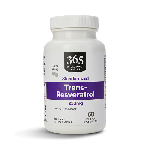 365 by Whole Foods Market, Transresveratrol 250Mg, 60 Vegg Capsules