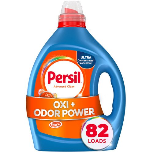 Persil Advanced Clean Oxi+Odor Laundry Detergent, 82 Loads, 82.5 Fl Oz