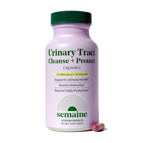 Semaine Urinary Tract Cleanse & Protect - Urinary Tract Health for Women, Cranberry Supplement for Women with Standardized Hibiscus, Daily Bladder Support Supplement, 30 Vegan Capsules