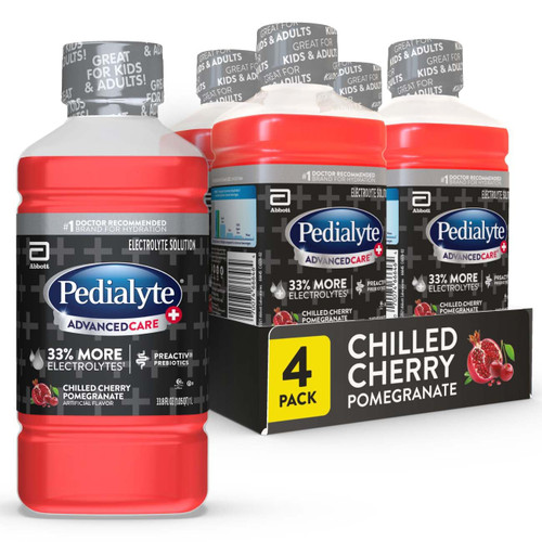 Pedialyte AdvancedCare Plus Electrolyte Drink, Chilled Cherry Pomegranate