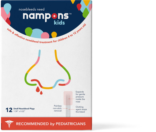 Nampons Kids Nosebleed Stoppers, Pediatrician Approved, Safe & Pain-Free