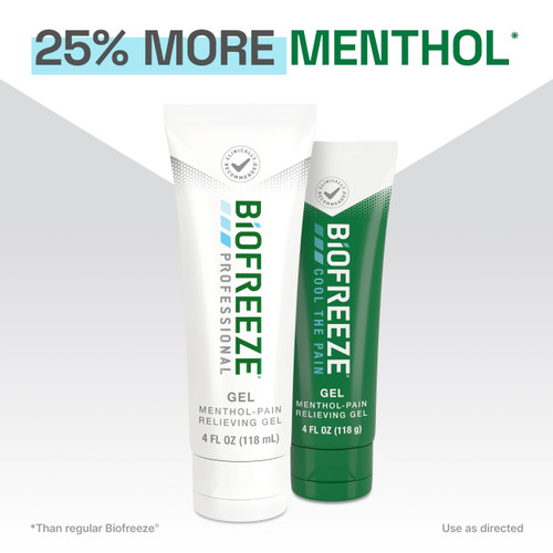 Biofreeze Professional Gel Pain Relief for Knee, Neck, Hip, Joint, Shoulder, & Simple Backache, Arthritis Pain Reliever, Sore Muscle Relief, Colorless Menthol Gel 32 Fl Oz