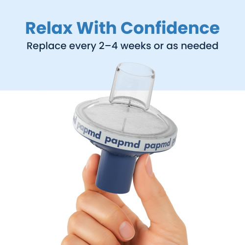 Pap MD Ultra CPAP Filters for CPAP Machines - 6-Pack, Superior Dual-Stage Filtration, Ultra-Clean Air & Odor Reduction, Color-Coded, Easy-Install, Fits Any Machine Size (22mm & 25mm), 3-Month Supply