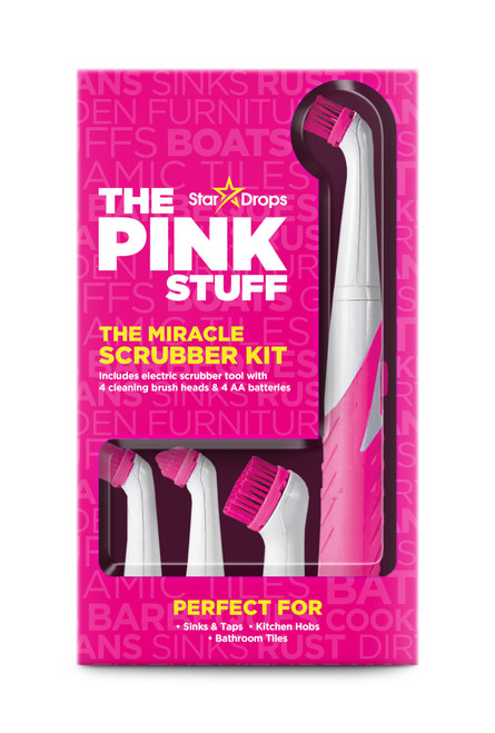 The Pink Stuff Miracle Scrubber Kit, Electric Cleaning Tool Set