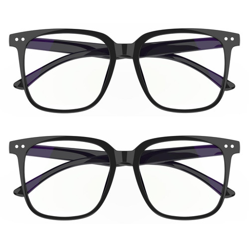 DTIUGUTAE Oversized Square Blue Light Blocking Glasses for Women Men, Anti Glare Computer Glasses, Reduce Eye Strain