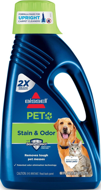 BISSELL 2X Pet Stain & Odor Full Size Machine Formula, 60 ounces, 99K52