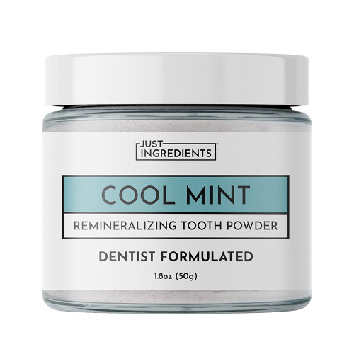 JUST INGREDIENTS Remineralizing Tooth Powder - Fluoride-Free - 1 oz