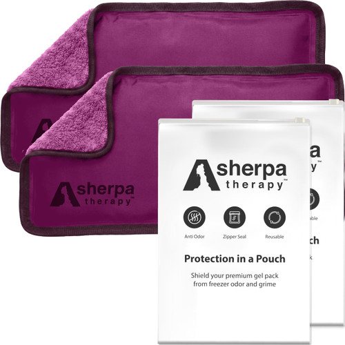 Sherpa Therapy Flexible Hot and Cold Gel Pack Small 5" x 10", 2 Pack