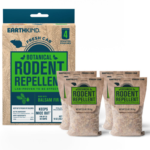 EarthKind Fresh Cab Rodent Repellent, Indoor Use, 4-Pack